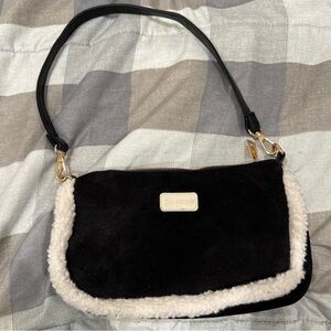 Black and White Bearpaw Shoulder Bag